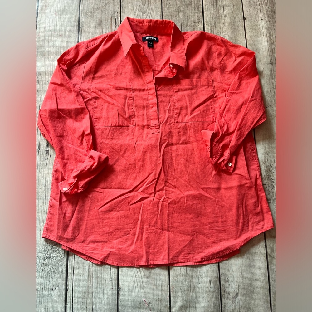 Lands end linen/cotton tunic xl